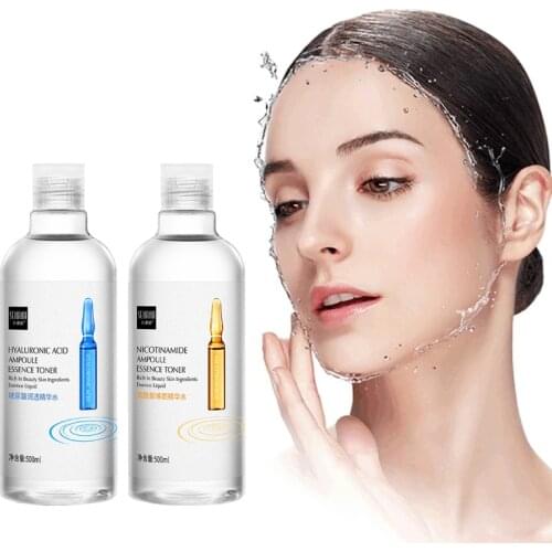 500ML Face skin whitening serum Hyaluronic Acid Nicotinamide Ampoule Anti-Aging essence Shrink pores Hydration skin care