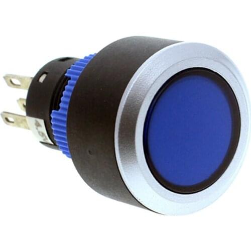 Waterproof Push Button Switch 22mm Stainless Steel 1NO1NC 5pin