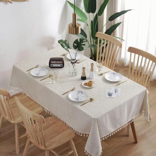 Yooparlor Linen Tablecloths On The Table