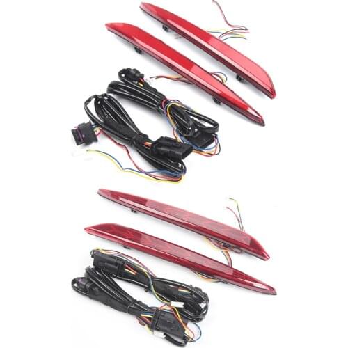 For Tesla Model Y 2016-2021 Rear Bumper LED Sequential Turn Signal Indicator Tail Brake Lights Fog Light Car Accessories 1 Pair