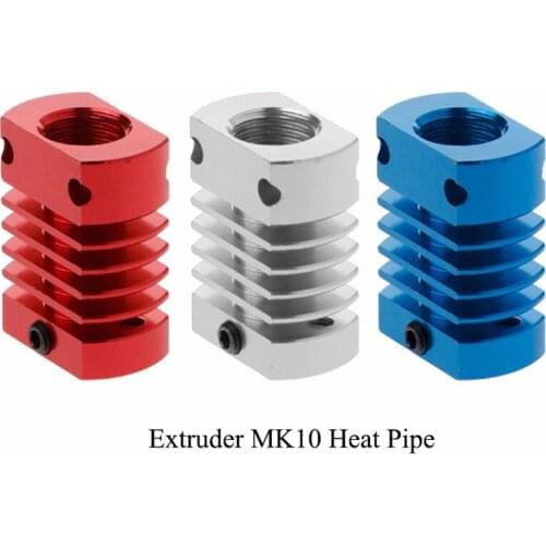 1PC 3D Printer Extruder Radiator CR8 Heat Pipe MK10 E3DV6 Aluminum Radiator Extruder Office 3D Printer Radiator Accessories Tool