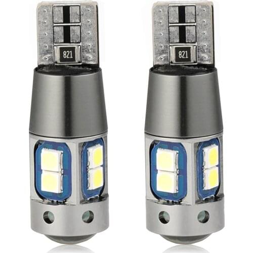 10Pcs 12V 6000K Package Lights T10 W5W Canbus LED Light Bulb 168 194 3030 10SMD For Car Interior Dome Map Light Parking Light