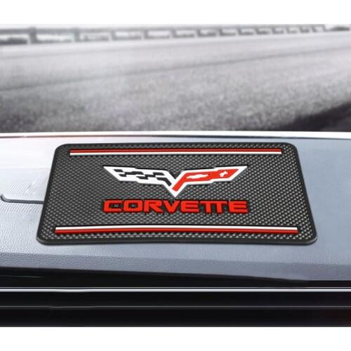 1x Car Interior Sticker Anti Slip Mat For Chevrolet Corvette Colorado Cruze Spark Captiva Accessories Styling Dashboard Pad
