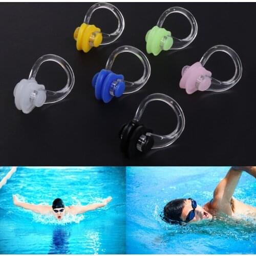 3pcs Silica Gel Swimming Watertight Nose Clip Swim Fitness Pool PC Nasal Splint U1JC