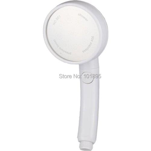 ABS Material White Color of Water Pressure Switch Hand Shower