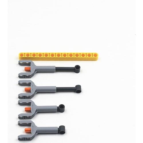 Self-Locking Bricks free creation of toys -- MOC Building Blocks Technic 2 pcs Linear Actuator 7-9 M compatible with Lego