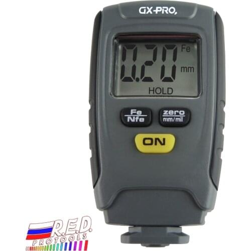 Digital LCD Coating Thickness Gauge Tester Car Automotive Paint Thickness Meter 1.25mm Iron Aluminum Base