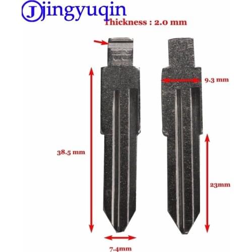 Jingyuqin 10ps/lot Car Replacement Remote Blank Flid Folding Key Blank For Nissan Bluebird Duke Banning Demeano Uncut Blade