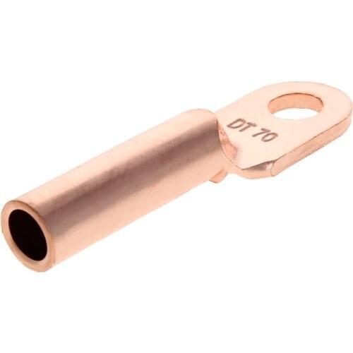 Fielect DT25-DT70 Copper Tube Lugs Copper Wire Fork/Ring Terminal Welding Bare Connectors