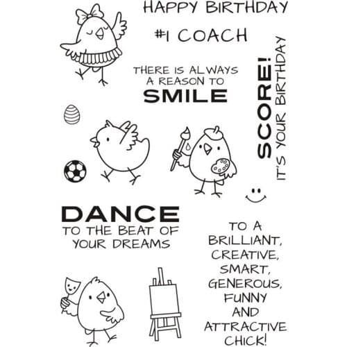 Cute kids craft stamps birthday quote stamps planner journal stamps
