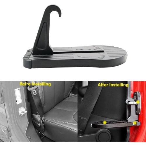 Multifunctional Folding Door Hook Roof Door Scooter Auto Exterior Parts Universal Aluminum Car Auxiliary Pedal