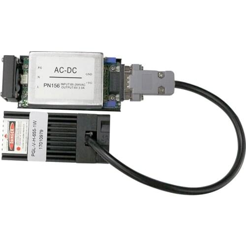 New Industrial 1W 650nm 655nm 1000mw Red Laser Diode Dot Module with TTL/Analog 0-10KHZ