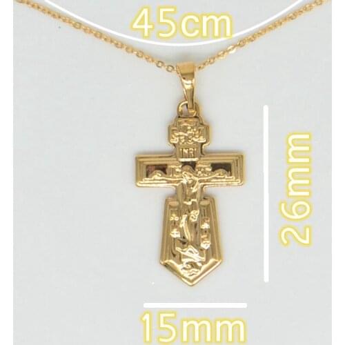 Orthodox Cross Pendant Necklace Fashion Religious jewelry 002
