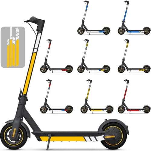 Scooter Reflective Stickers PVC Quick Attach Removal DIY Sticker Night Cycling Electric Scooter For Xiaomi MaxG30 Ninebot