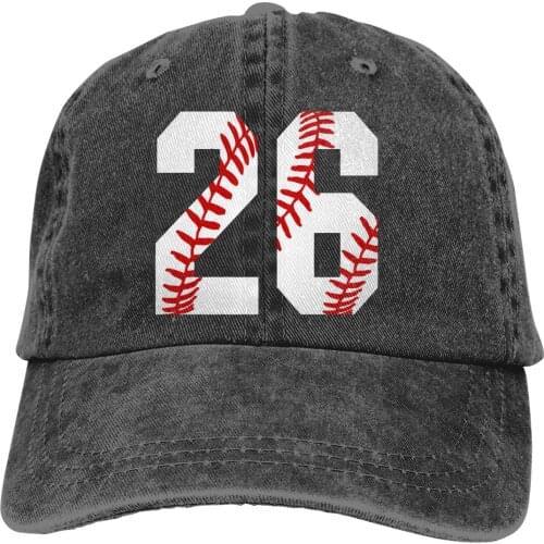 Vintage Baseball Mom 26 Jersey Baseball Favorite Player Baseball Cap cowboy hat Peaked cap Cowboy Bebop Hats Men and women hats