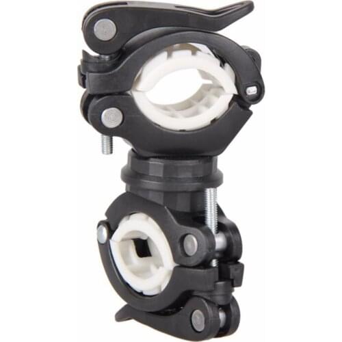 360 Degree Rotating Cycling Bike Light Double Holder LED Front Flashlight Lamp Pump Handlebar Mount Holder Bicycle Accessorie bl