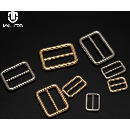 WUTA High Quality Thick Metal Tri-Glide Buckle 3 Bar Slider Rectangle Adjuster Leathercraft Bag Backpack Shoulder Belt Accessory