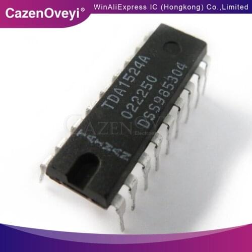 10pcs/lot TDA1524A TDA1524 DIP-18 Stereo-tone/volume control circuit In Stock