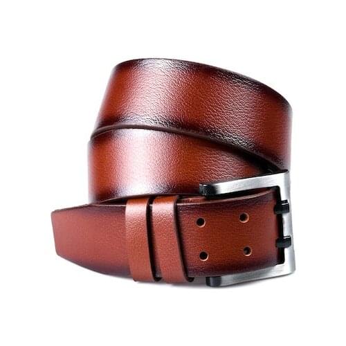 100 genuine Leather Tan Bilingual 4,5 Cm Men 'S Jeans Belt