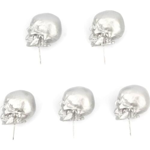 5pcs/box Resin Skull Thumbtack Drawing Pins Pushpin Board Photo Wall Map Markers 1XCB