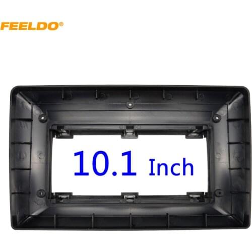 FEELDO Car Audio 10.1" Big Screen Fascia Frame Adapter For Jeep Grand Cherokee DVD Player 2DIN Dash Fitting Panel Frame Kit
