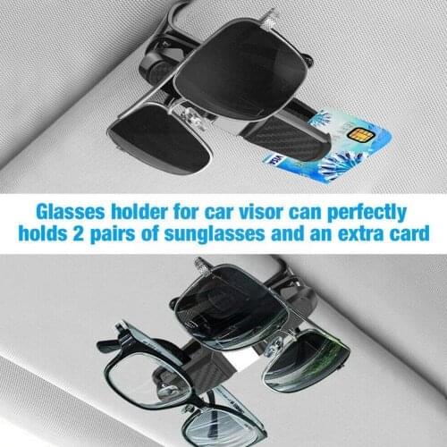 Car Glasses Holder Portable Ticket Card Clamp Car Sun Visor Case ABS Clip Eyeglasses Auto Sunglasses Accessories A8Z7