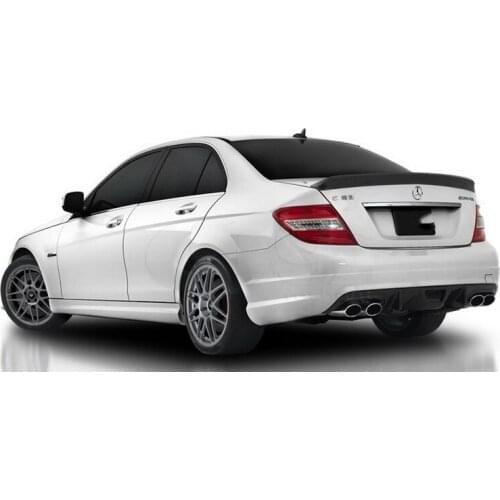 Car-Styling Carbon Fiber Rear Bumper Diffuser Fit For 2008-2011 MB W204 C63 Sedan VRS Style Rear Diffuser