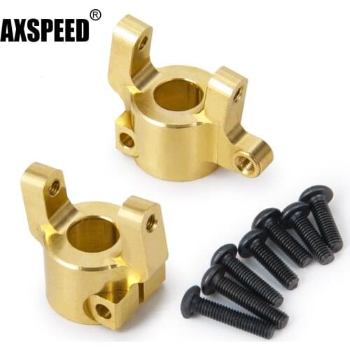 AXSPEED RC Model Car Upgrade Parts Metal Front C Hub Block C Counterweight for SCX10 90046 1/10 RC Crawler Car