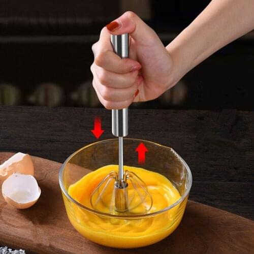 Household Mini Manual Hand-held Cream Whisk Stainless Steel Egg Beater Kitchen Gadgets Baking Accessories cooking tools