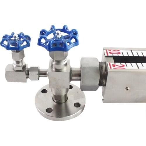 Remote Transmission/Ceramic Flapper Float Level Meter Water Level Gauge Differential Pressure Two-Color Quartz Tube Level Gauge