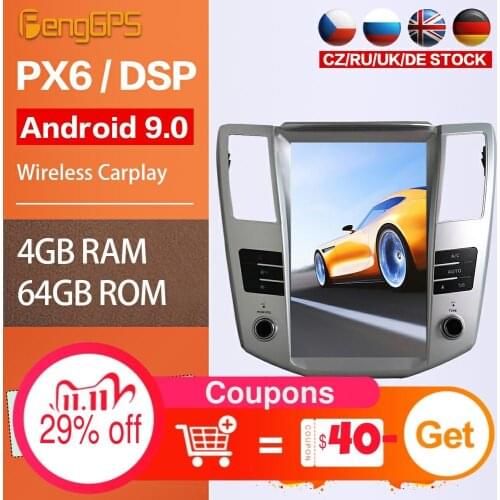 For Lexus RX300 RX330 RX350 2004-2007 Android Setreo Radio Multimeida DVD Player GPS Navigation Headunit Touchscreen Bluetooth