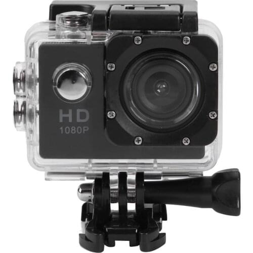 Action Camera 1080P HD 12MP 30m Waterproof Sports Camera DV DVR Support TF Card Multiple Photo Shooting Modes Single Shot