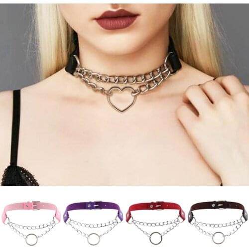 Женские кожаные чокеры Faroonee China At AliExpress