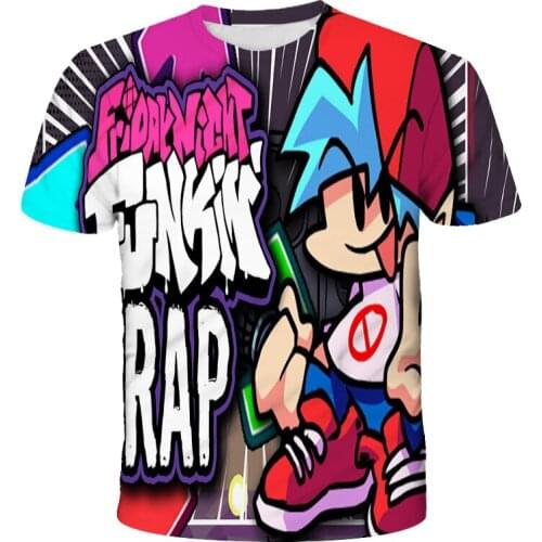 Hot Friday Night Funkin Kids Games T Shirt Boy Girls T-Shirts Fashionable Summer Short Sleeve Tops2021/22