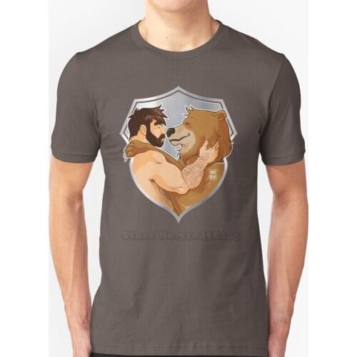 Adam And Bobo Like Cuddles - Shield Version T-Shirts Pure Cotton O-Neck T Shirt Men Bobobear Bobobearart Bobo Bear Bear Bear