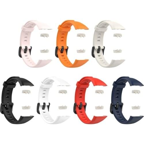 K5DB Silicone Strap for band 6 Global Version Smart Watch Band Replacement Accessories Bracelet for HUAWEl band 6