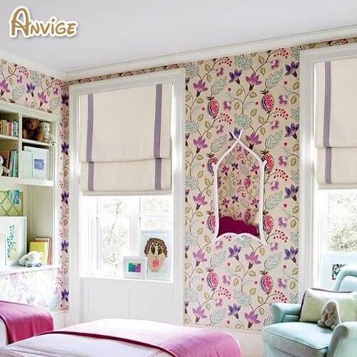 Healthy Fabric Full Blackout/Light Filter Roman Shades ,Easy Install Washable Curtains ,Customized Window Curtain Drape