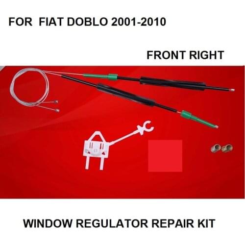 FOR FIAT DOBLO ELECTRIC WINDOW REGULATOR REPAIR KIT FRONT-RIGHT 2001-2010 NEW