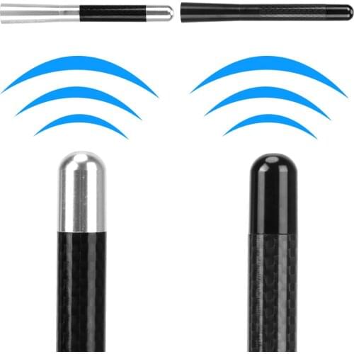 12cm Carbon Fiber Short Stubby Mast Antenna Short Radio Antenna Enhanced Signal Universal Car Roof Antenna Car Accessories
