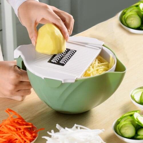Kitchen Multifunctional Rotary Vegetable Potato Carrot Cutter Slicer Grater Veggie Fruit Shredder Grater Slicer Drop Shipping