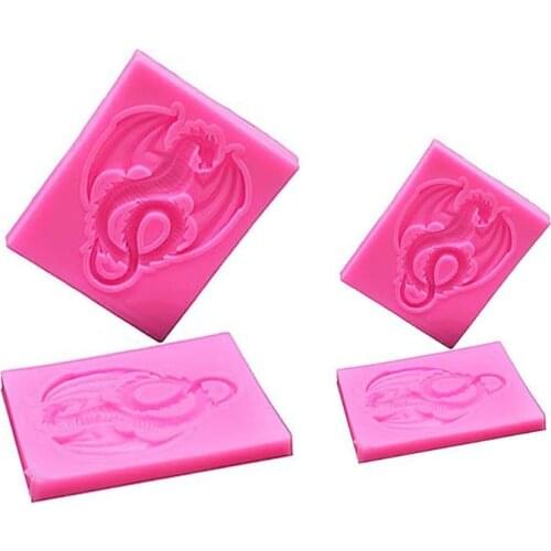 Flying Dragon Mold Silicone Fondant Animal Fiery Dragon Mold Resin Jewelry Tool