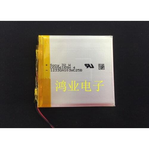 556165 polymer lithium battery 3.8V flat core battery sh-04f mobile phone battery Rechargeable Li-ion Cell