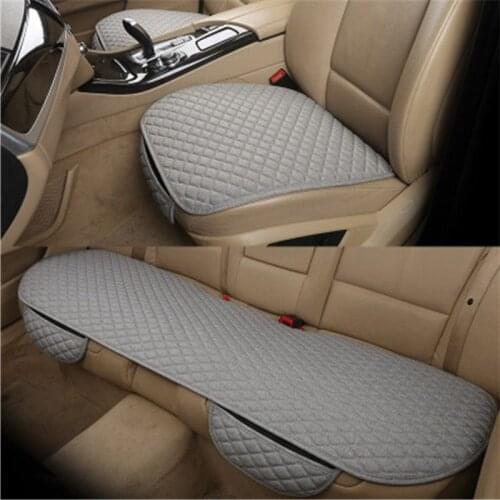 Auto Seat Linen Cushion Protector Car Seat Covers Car Front Rear Seat Cover Anti-slip Automobiles Seat Cover Car accessories