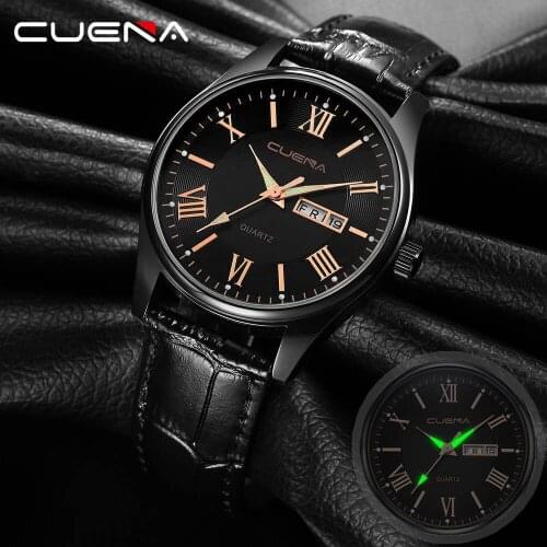 Mens Versatile Quartz Watch Military Solid Color Leather Band Date Quartz Analog Casual Dress Watch часы муржские наручные X