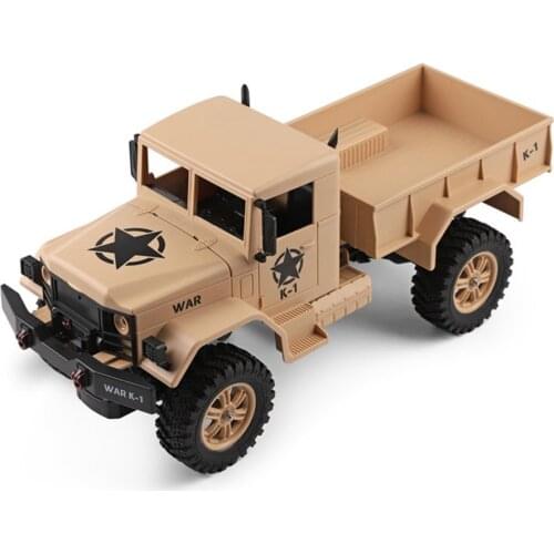 2019 New Wltoys 124301 1/12 2.4G 4WD 15km/h 45cm 390 Bruhed Rc Car 4.5kg Load Off-road Military Truck RTR Toy Viehicle Kids Gift