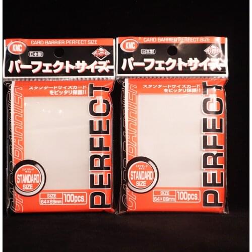 Original KMC Card Sleeves Board Games Barrier Protector Trading Cards Cover Super Hard Perfect Fit Standard Transparent Outer