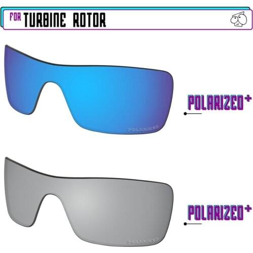 EZReplace Polarized Replacement Lenses for - Oakley Turbine Rotor Sunglasses - Sir P Plus-BluePPlus