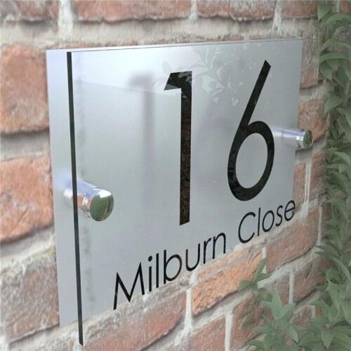 Contemporary Customised Modern House Sign
