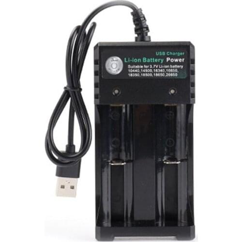 Battery Charger For 3.7V 18650 14500 16340 26650 Batteries 2/4 Ports Battery Charger With USB Plug Power Tool Accessories