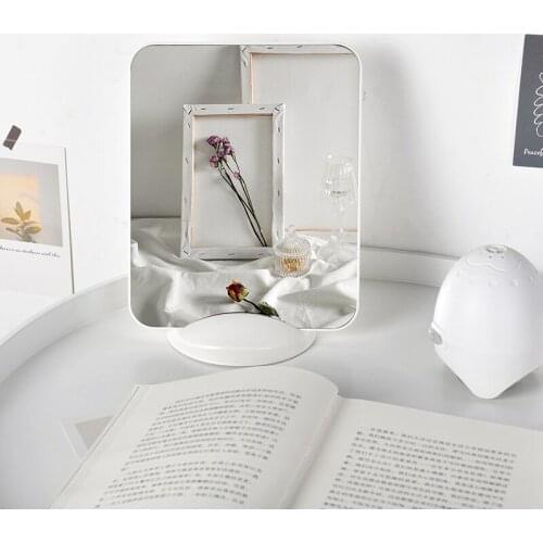 Vertical And Horizontal Mirror зеркало espejo INS Wind Home Decor Student Portable Dormitory Desktop Make-up Mirror Female